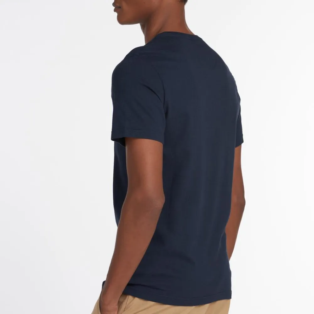 BARBOUR TEE SHIRT ESSENTIAL SPORTY NAVY>Homme Vêtements Barbour·T-Shirts Barbour