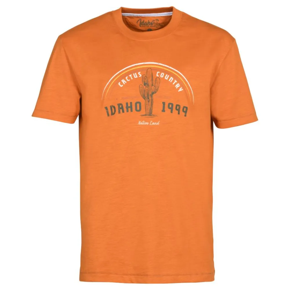 IDAHO TEE SHIRT HOMME COUNTRYSIDE ORANGE>Homme T-Shirts·T-Shirts À Manches Courtes