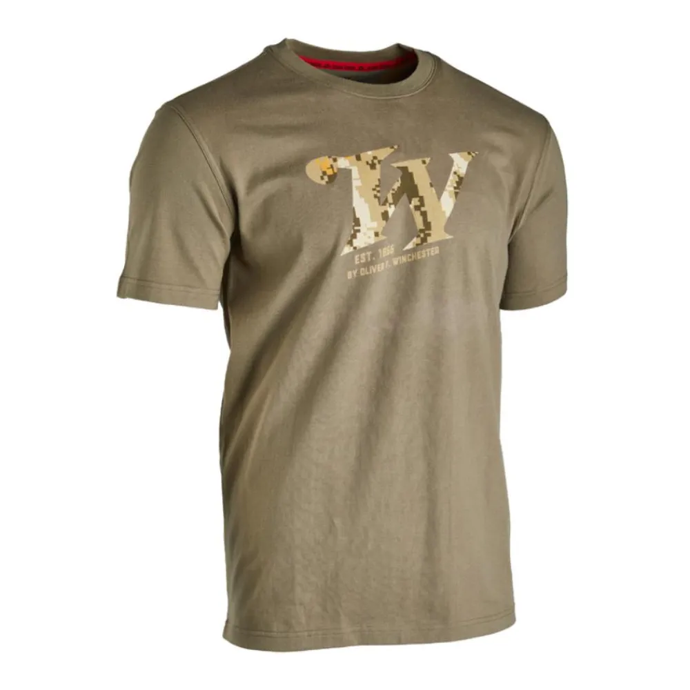 WINCHESTER TEE SHIRT SPRINGER KHAKI>Homme T-Shirts De Chasse·T-Shirts À Manches Courtes
