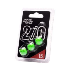 MONKEY LURES TETE PLOMBEE MONKEY HOOK VERTE 2/0 X 3> Tetes Plombées Et Accessoires Leurres·Têtes Plombées Eau Douce
