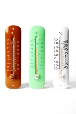 STIL THERMOMETRE METAL 19CM GRIS OU BLANC> Météo·Thermomètres