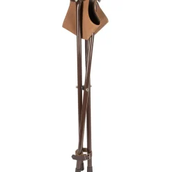 TERZEO CHASSEURS TREPIED PIED METAL ASSISE CUIR 60CM> Sièges De Chasse·Trépieds De Poste