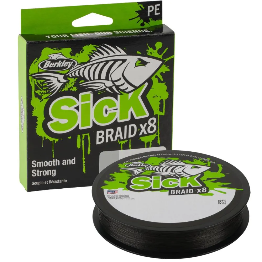 BERKLEY TRESSE SICK BRAID NOIRE 150M> Fils Et Tresses Carnassiers·Tresses Carnassiers