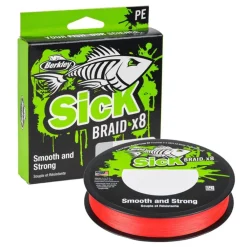 BERKLEY TRESSE SICK BRAID ROUGE 150M> Fils Et Tresses Carnassiers·Tresses Carnassiers