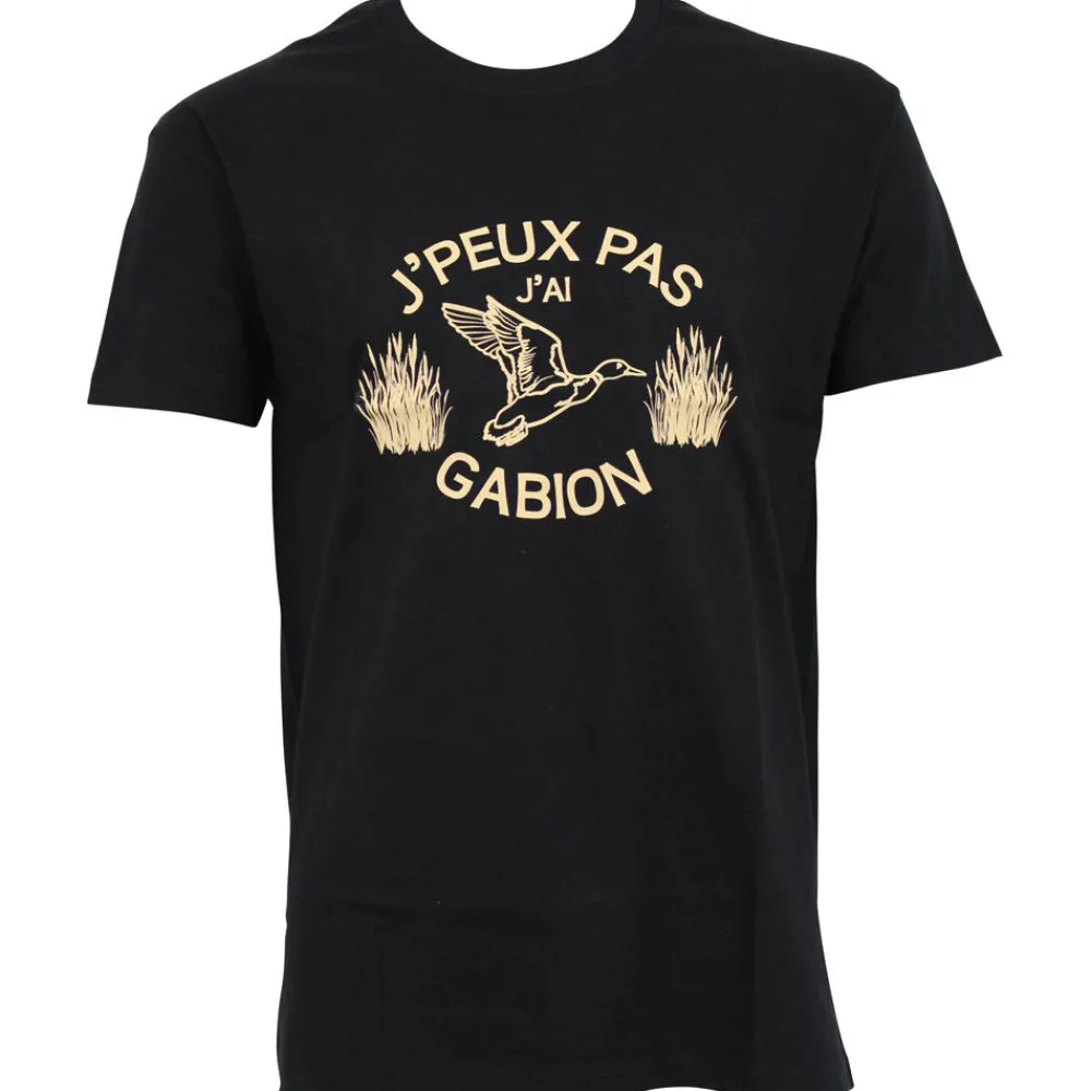 BARTAVEL TSHIRT JPEUX PAS JAI GABION NOIR>Homme T-Shirts De Chasse·T-Shirts À Manches Courtes