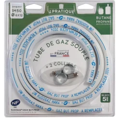 LE PRATIQUE TUBE SOUPLE PR RECHAUD 6X12 1M50> Conservation·Cuiseurs À Gaz Et Accessoires
