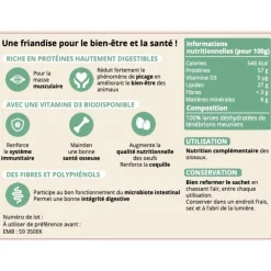 TERZEO VOS ANIMAUX VERS DE FARINE DESHYDRATES 750G> Élevage Canards, Sauvagines Et Oies·Aliments Complémentaires|Élevage Canards, Sauvagines Et Oies·Compléments Alimentaires
