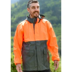 LMA VESTE DE PLUIE GRELE BICOLORE>Homme Vestes & Manteaux De Chasse·Vestes Imperméables
