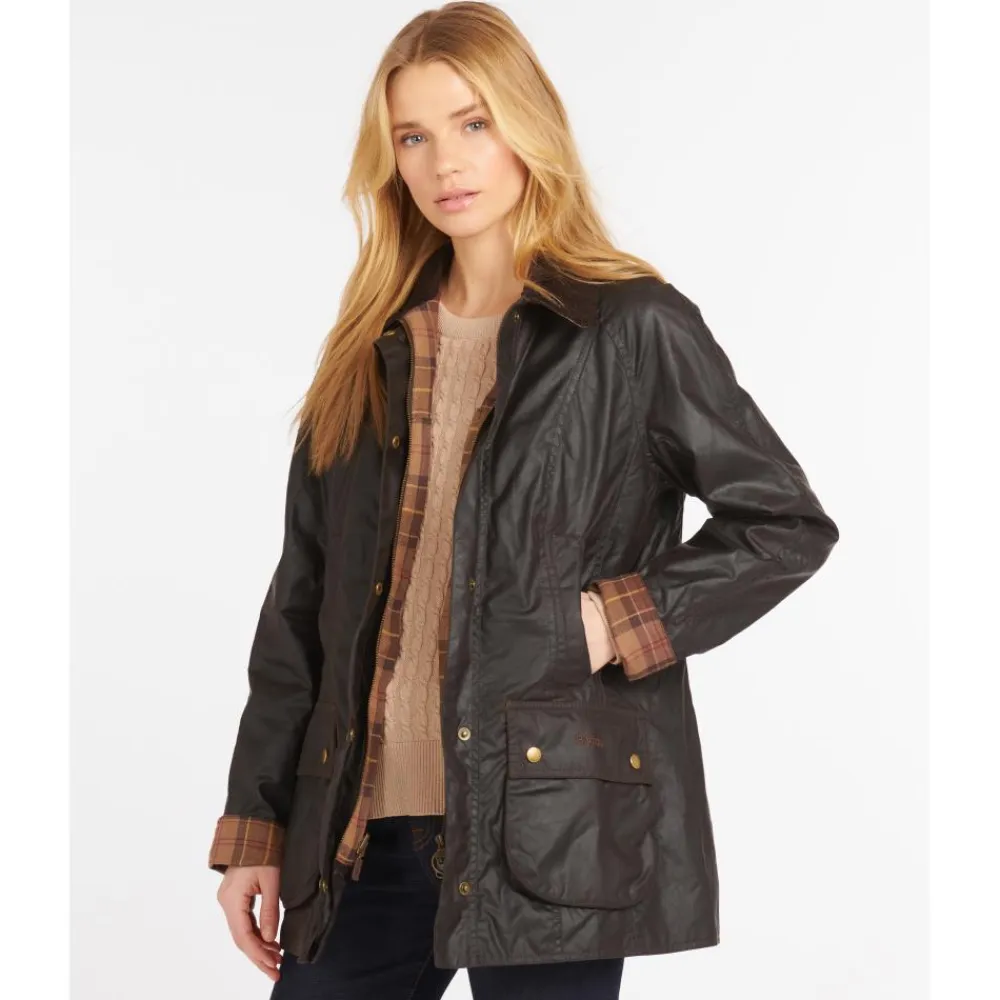 BARBOUR VESTE FEMME BEADNEL RUSTIC>Femme Vêtements Barbour·Vestes Huilées Barbour Femme