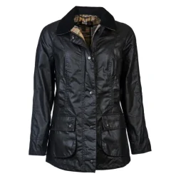BARBOUR VESTE FEMME HUILEE BEADNEL NAVY>Femme Vêtements Barbour·Vestes Huilées Barbour Femme
