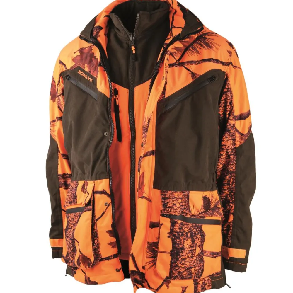SOMLYS VESTE MULTI HUNT 3 EN 1 BLAZE>Homme Vêtements & Accessoires Blaze·Vestes Chaudes Epi De Poste Orange Fluo
