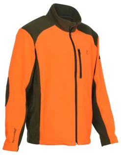 PERCUSSION VESTE POLAIRE ENFANT BLAZE>Enfant Vêtements De Chasse Pour Enfants·Vestes De Chasse Epi Orange Fluo Enfant