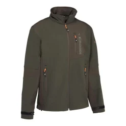 PERCUSSION VESTE SOFTSHELL CARNIER KAKI>Homme Vestes & Manteaux De Chasse·Vestes Softshell