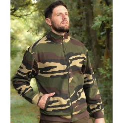 KALAHARI VESTE SWEAT ZIPPE FACEL CAMO>Homme Vêtements Militaires·Pulls Et Sweats Militaires