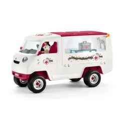 SCHLEICH VÉTÉRINAIRE MOBILE AVEC POULAIN HANOVRIEN><noscript><img width=