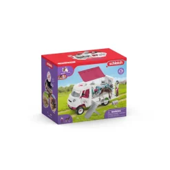 SCHLEICH VÉTÉRINAIRE MOBILE AVEC POULAIN HANOVRIEN><noscript><img width=